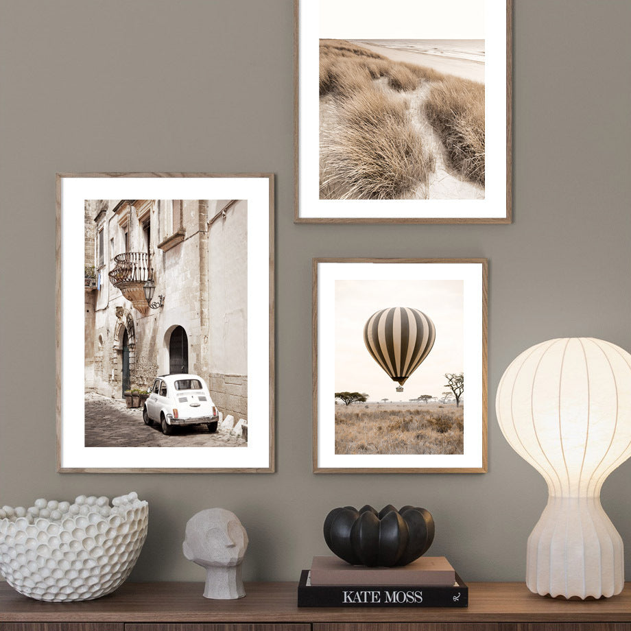Nordic Paris Hot Air Balloon Canvas Art