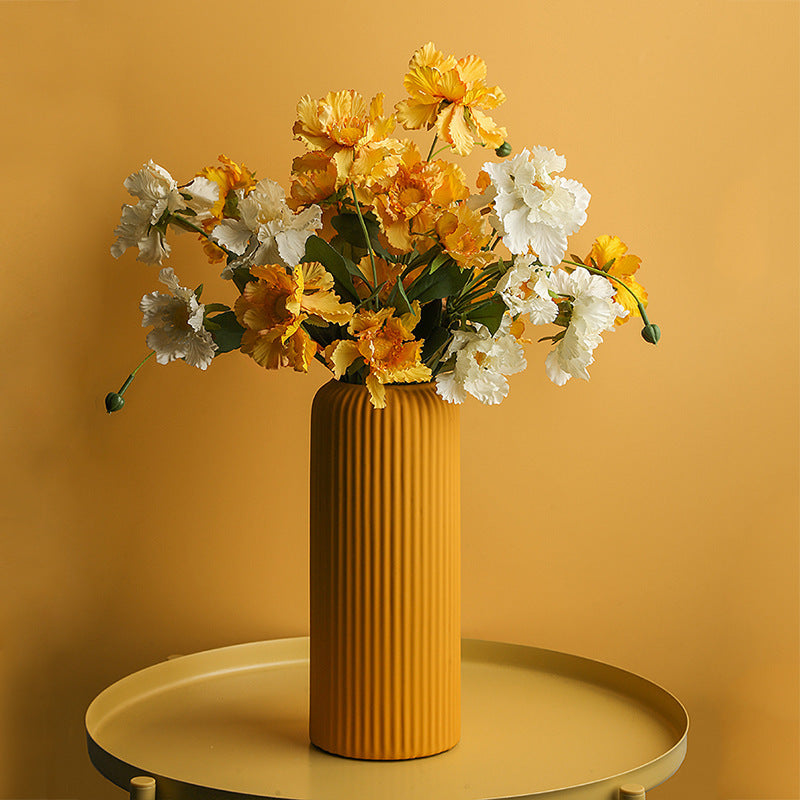 Nordic simple origami ceramic vase ornaments