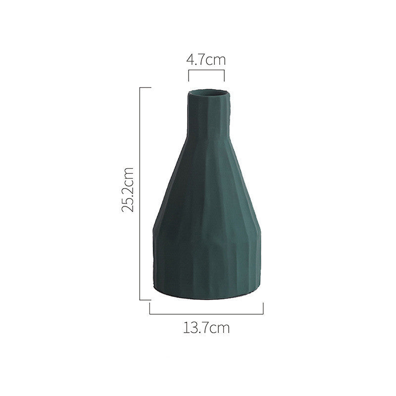 Nordic simple origami ceramic vase ornaments