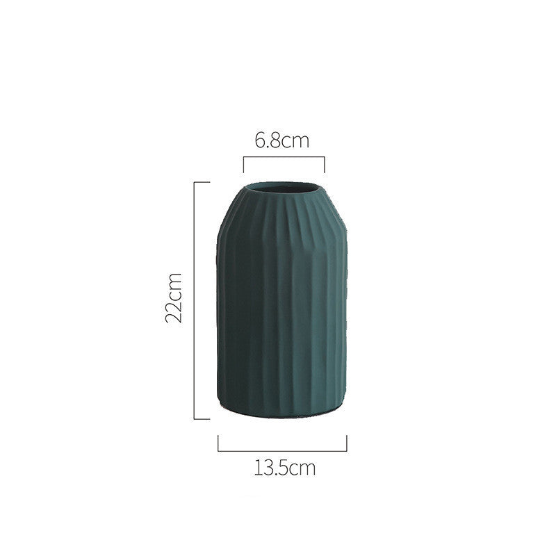 Nordic simple origami ceramic vase ornaments