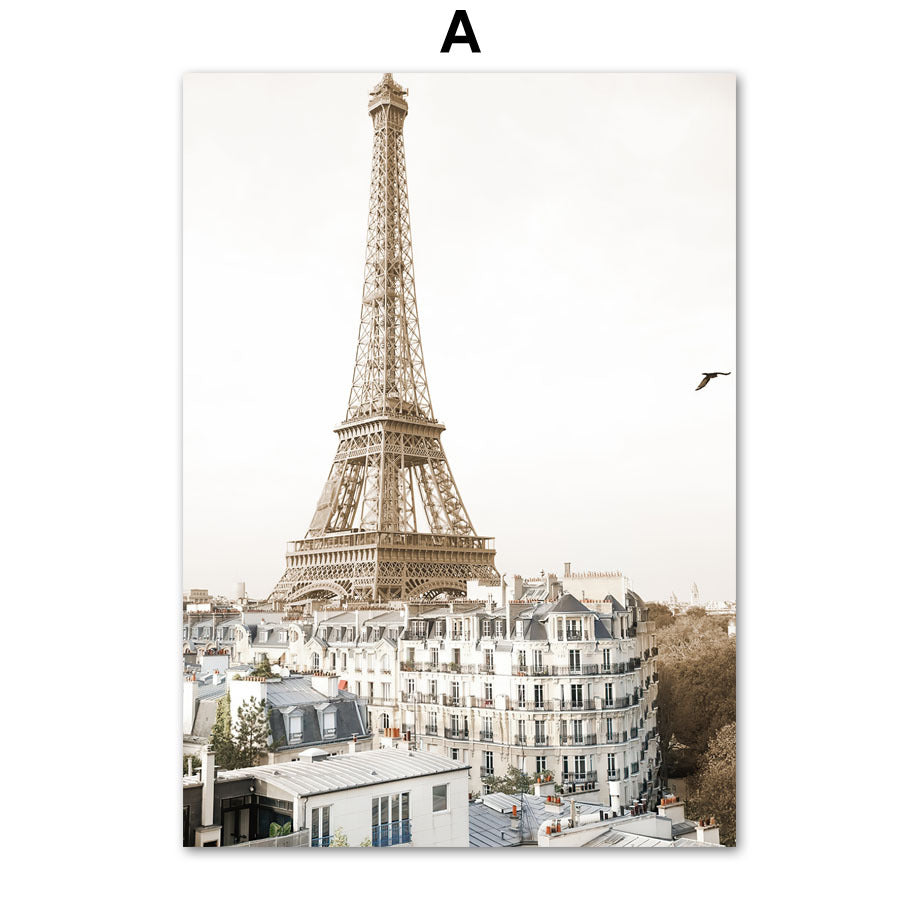 Nordic Paris Hot Air Balloon Canvas Art