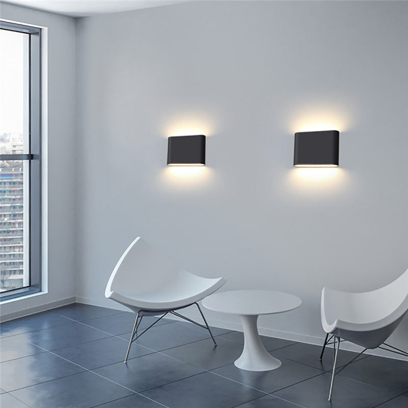 Rectangular Indoor Outdoor Waterproof Wall Lamp