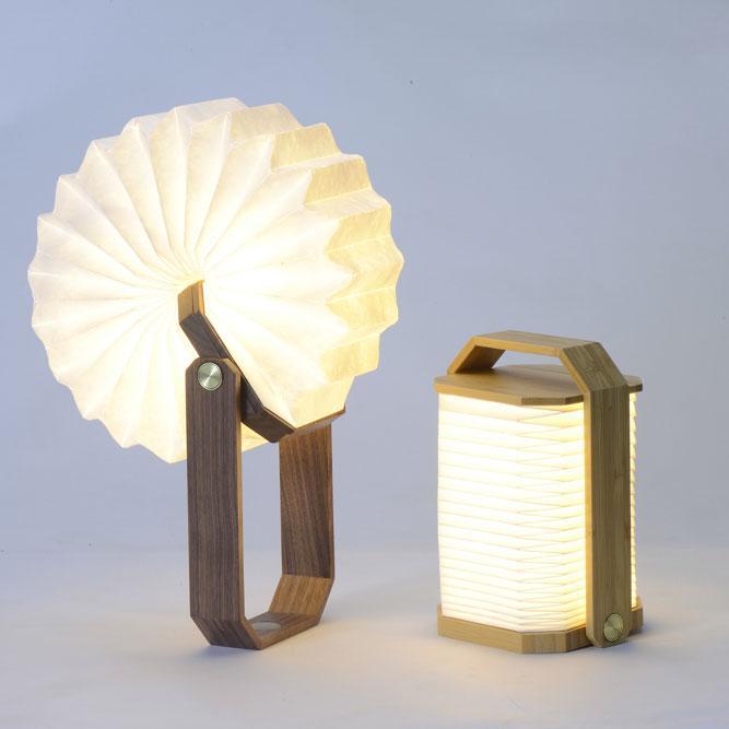Handcrafted Wooden Hand Bedside Lamp