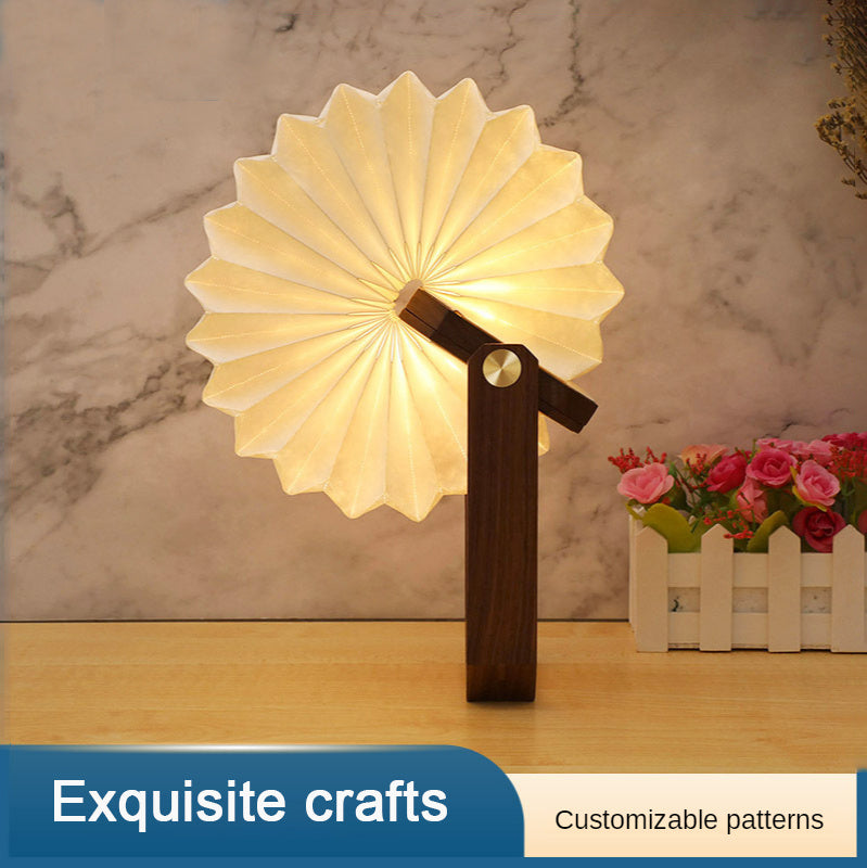 Handcrafted Wooden Hand Bedside Lamp