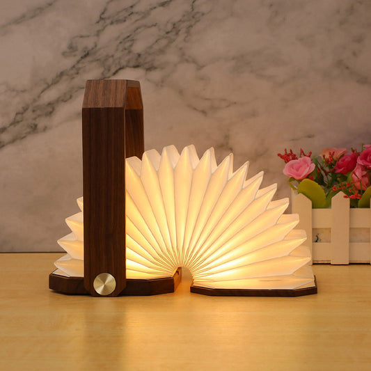 Handcrafted Wooden Hand Bedside Lamp