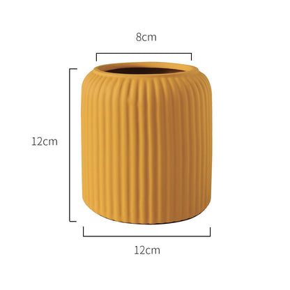 Nordic simple origami ceramic vase ornaments