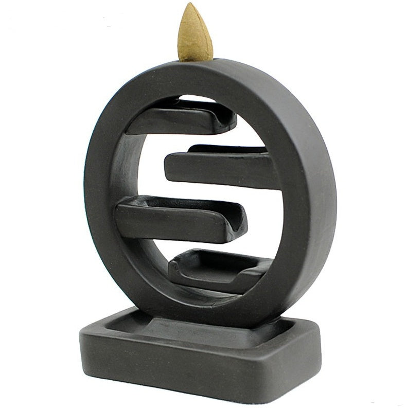 Square Ceramic Backflow Incense Burner