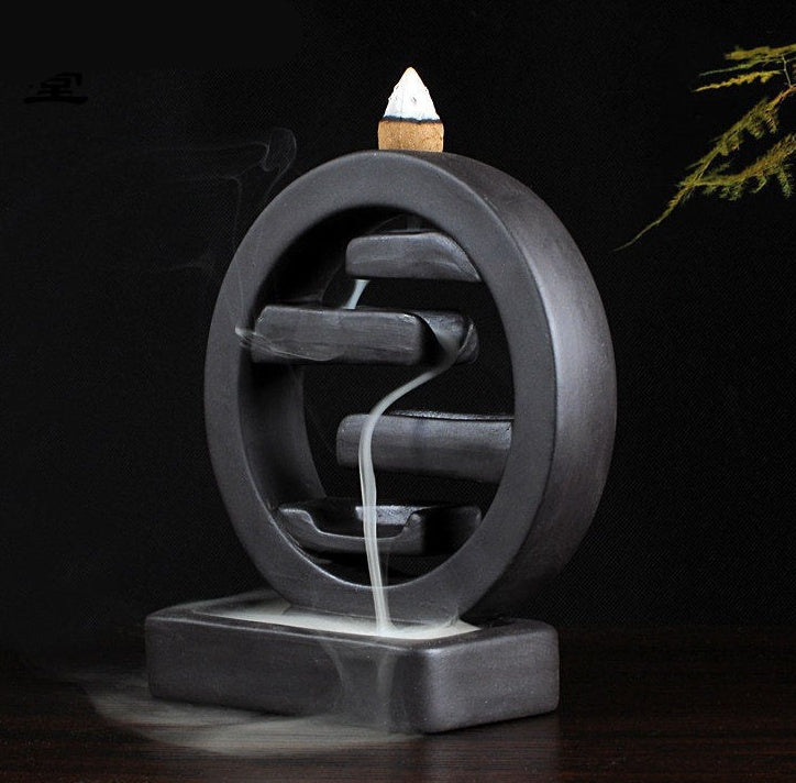 Square Ceramic Backflow Incense Burner