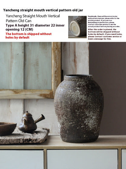 Handmade Coarse Pottery Vase Retro Style
