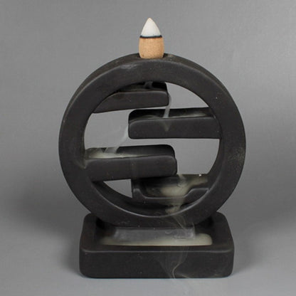 Square Ceramic Backflow Incense Burner