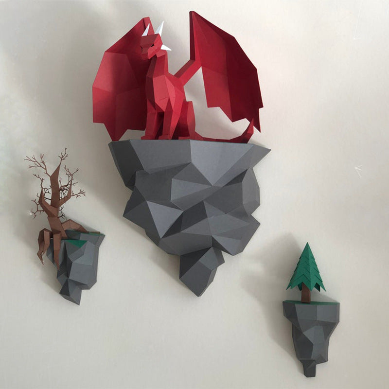 Dragon Paper Model Wall Hanging