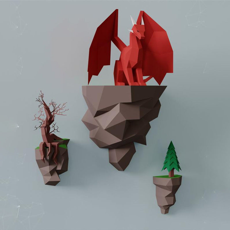 Dragon Paper Model Wall Hanging