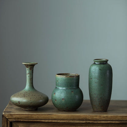 Handmade Japanese Vintage Pottery Vase