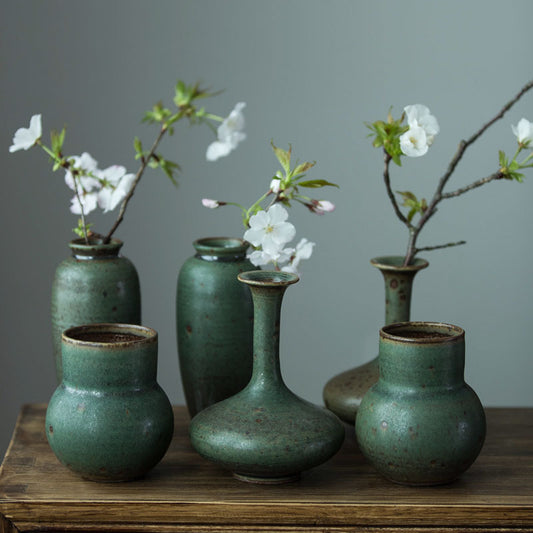 Handmade Japanese Vintage Pottery Vase